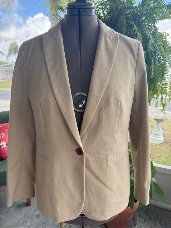 J. Crew Jackets & Blazers - J. Crew Khaki Single-Button Blazer